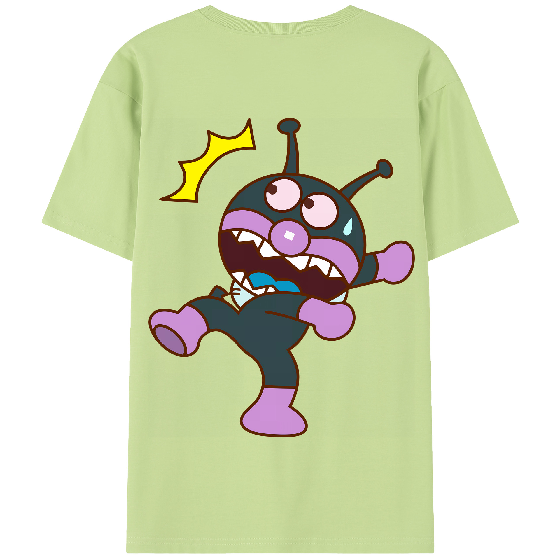 （画像用） アンパンマン Anpanman 綿100％半袖Tシャツ（背面プリント）